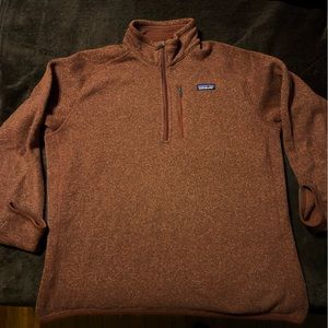 XL red/brown Patagonia Sherpa fleece jacket
